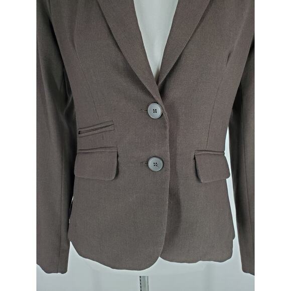 NEW YORK & CO Women's Brown Blazer Sz 6 - Picture 6 of 11